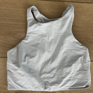 Lululemon White Racerback Sports Bra